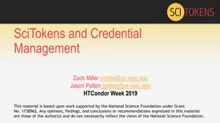 SciTokens and Credential Management for Distributed Scientific Computing