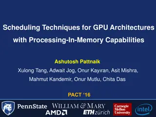 Techniques for GPU Architectures with Processing-In-Memory Capabilities