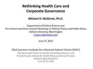Rethinking Health Care Governance for Effective Policy Systems