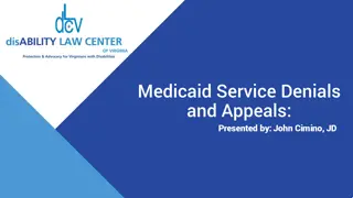 Medicaid Service Denials and Appeals Process