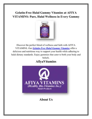 Gelatin-Free Halal Gummy Vitamins at AFIYA VITAMINS Pure, Halal Wellness in Every Gummy