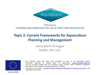 Managing Aquaculture Space: Legal Frameworks and Competencies