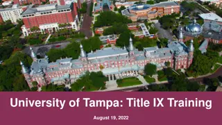 Title IX Regulations and Compliance at University of Tampa
