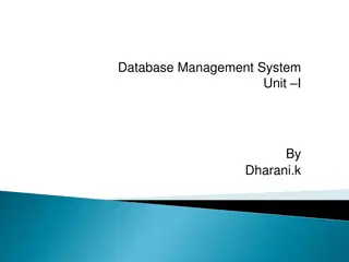 Database Management System Essentials