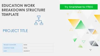 Project Management in Education - Template and Overview