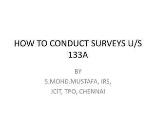 Conducting Surveys under Section 133A Guidelines in Chennai