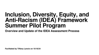 The IDEA Framework for Inclusion and Anti-Racism Assessment