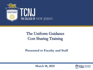 Uniform Guidance Cost Sharing Training Overview