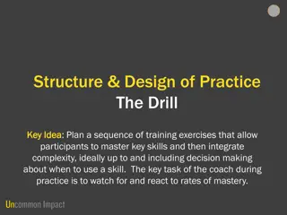 Enhance Training Skills with Structured Practice Drills