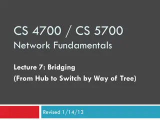 Network Fundamentals: Bridging LANs from Hub to Switch