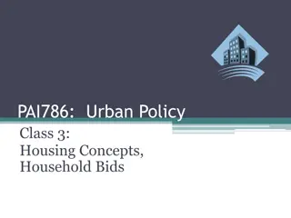 Urban Housing Concepts and Household Bids