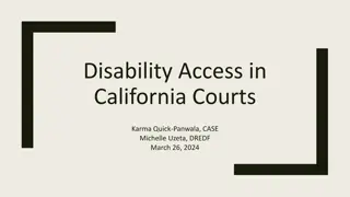 Accessible California Courts: Ensuring Equal Legal Access for People with Disabilities