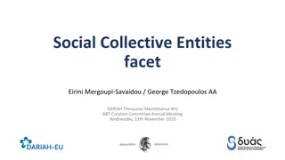 Social Collective Entities and Organizations in BBT Meeting Discussion
