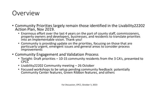 Community Priorities Update: Livability22202 Action Plan and Key Priorities
