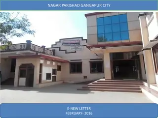 Urban Development Schemes and Missions in Gangapur City - February 2016