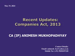 Insights on Corporate Affairs: Animesh Mukhopadhyay's Vision 2019-2024