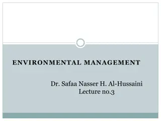 Environmental Management Approaches and Regulations Overview