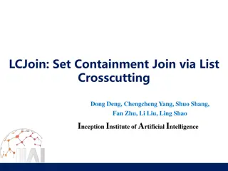 LCJoin: Set Containment Join via List Crosscutting