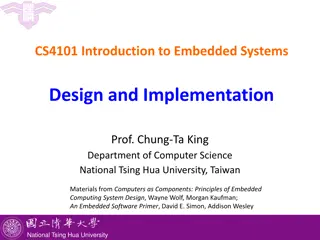 Embedded Systems Design and Implementation at National Tsing Hua University