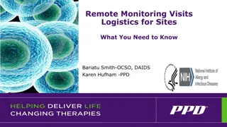 Optimizing Remote Monitoring Visits Logistics for Clinical Trials