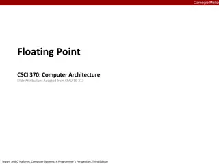 Carnegie Mellon Floating Point Computer Architecture Overview