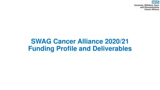 SWAG Cancer Alliance 2020/21 Funding Profile and Deliverables