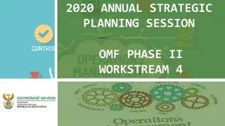 Strategic Planning Session on OMF Phase II Workstream 4