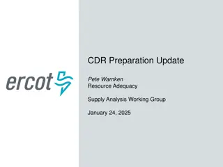 Resource Adequacy Supply Analysis Working Group Update