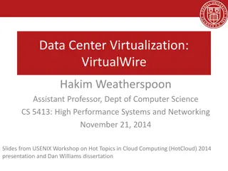Virtual Network Abstraction and Control Logic in Cloud Computing
