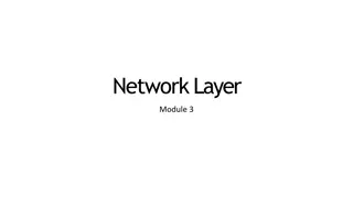Network Layer Functions and Importance