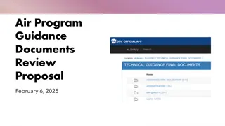 PADEP Air Quality Program Guidance Review Proposal