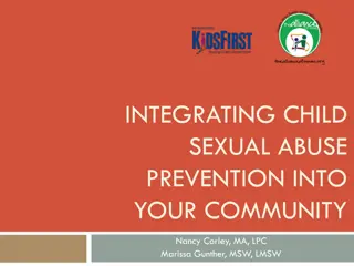 Integrating Child Sexual Abuse Prevention into Community Efforts
