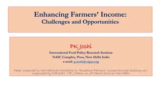 Challenges and Opportunities in Enhancing Farmers' Income
