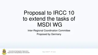 Proposal to Extend MSDI WG Tasks for Marine Spatial Planning