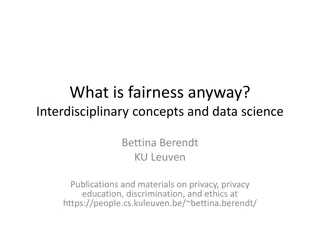Fairness in Data Science: Interdisciplinary Concepts and Challenges