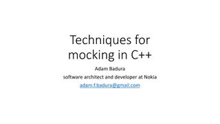 Techniques for Mocking in C++ With Adam Badura