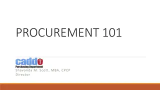 Procurement Processes in Caddo Parish School Board