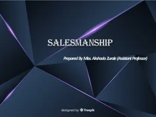Salesmanship: Definition, Features, and Importance in Marketing