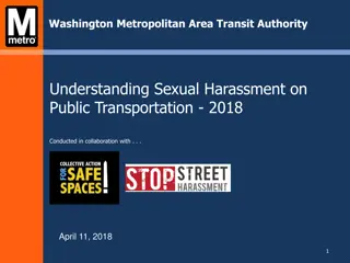 Understanding Sexual Harassment on Public Transportation - Insights from WMATA Study