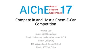 Chem-E-Car Competition: Stages, Requirements, and Experiences