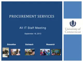 Procurement Services IT Staff Meeting Agenda