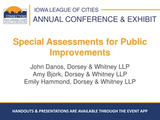Special Assessments for Public Improvements at Iowa League of Cities Annual Conference