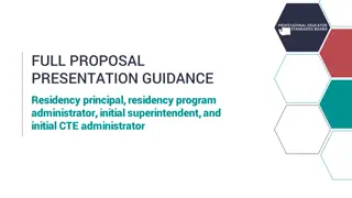 Effective Full Proposal Presentation Strategies for Residency Program Approval