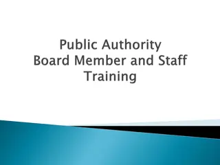 Responsibilities and Ethical Considerations of Public Authority Board Members