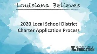 Louisiana Charter School Application Process Overview