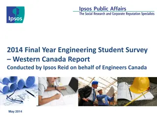Engineering Student Survey Report Western Canada May 2014