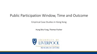 Empirical Case Studies of Public Participation in Hong Kong EIA System