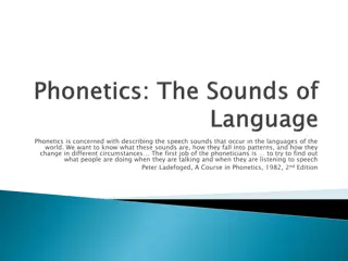 The World of Phonetics: Speech Sounds and Patterns