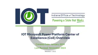IOT Microsoft Power Platform Center of Excellence Overview