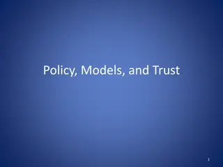 Security Policies and Models for Trust in Organizations